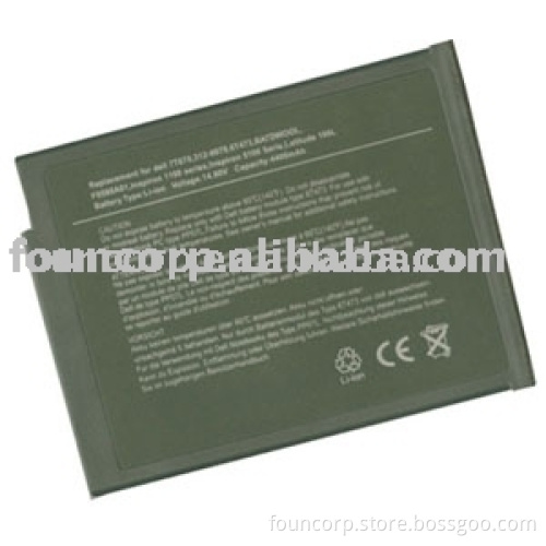Lithium Replacement Battery for Inspiron 1100/1150/5100/5150/5160 Series/Latitude 100L Series